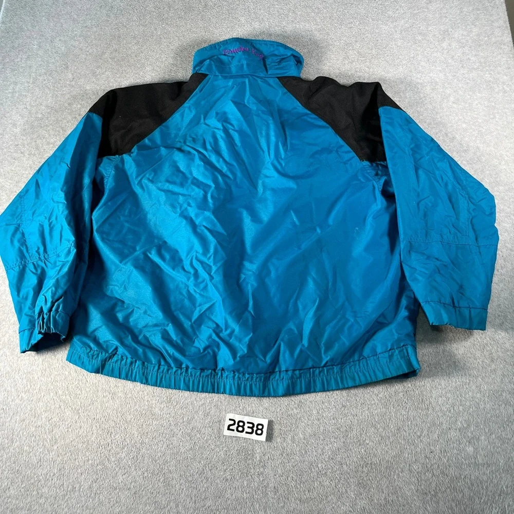 Vintage 90s Columbia Powderkeg Jacket Mens Blue Good Colorblock Retro Skiwear